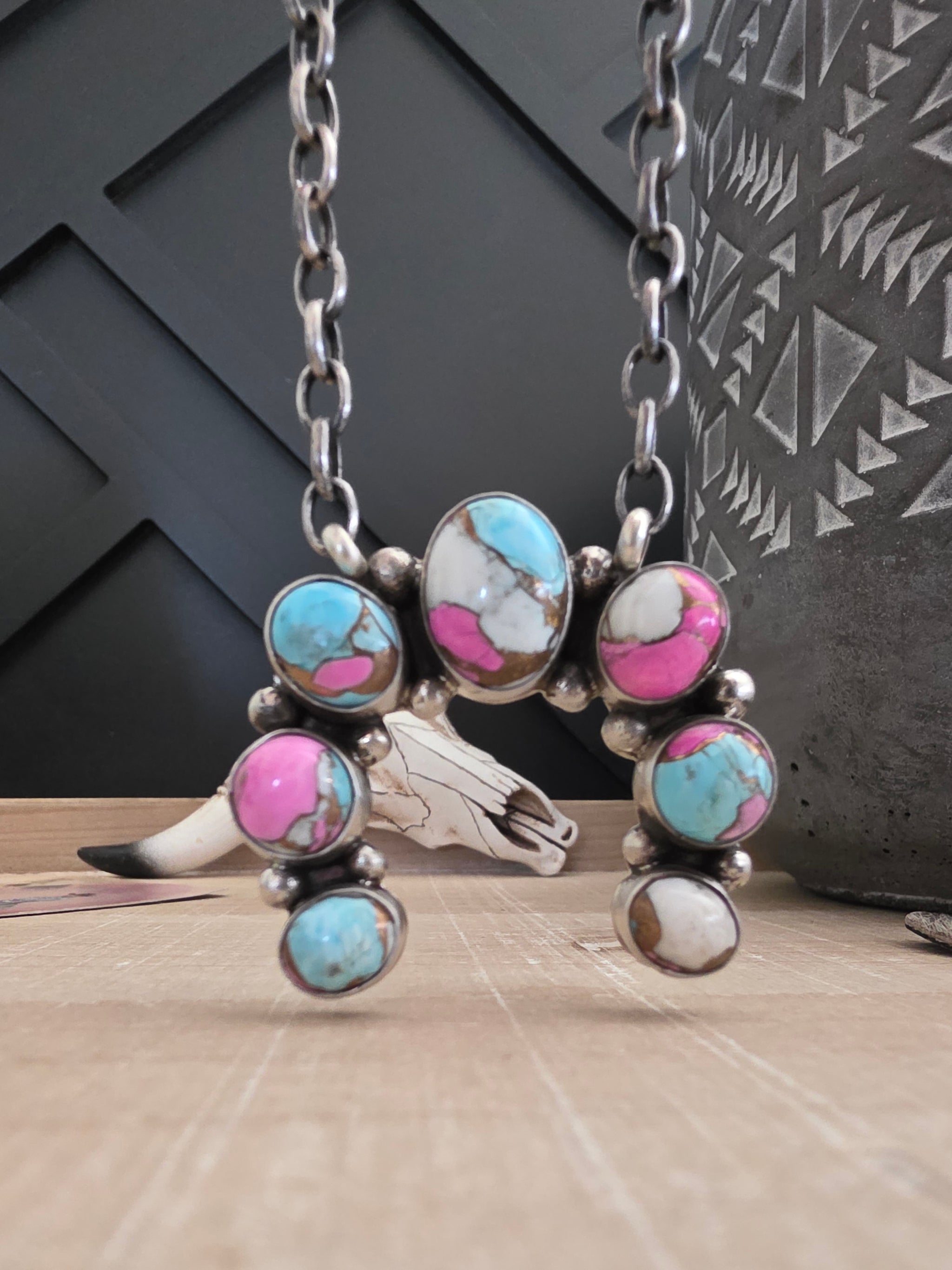 AUGUSTINE LARGO COTTON CANDY NAJA NECKLACE – Kittie K Ranch and Co