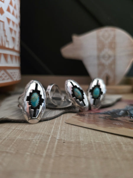 FELIX PERRY OVAL TURQUOISE RING