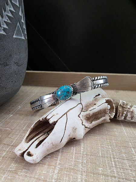 JUNIOR BEGAY TURQUOISE STONE CUFF