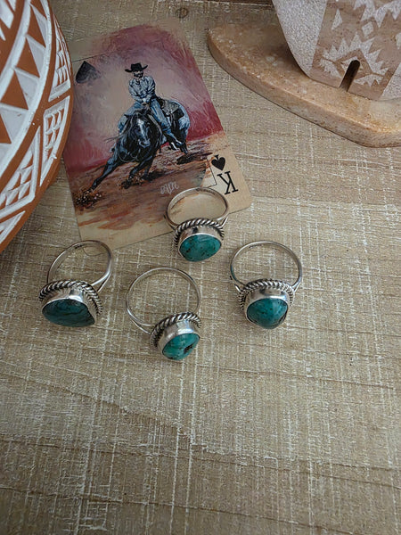 LETRICIA LARGO WHITE WATER TURQUOISE RING