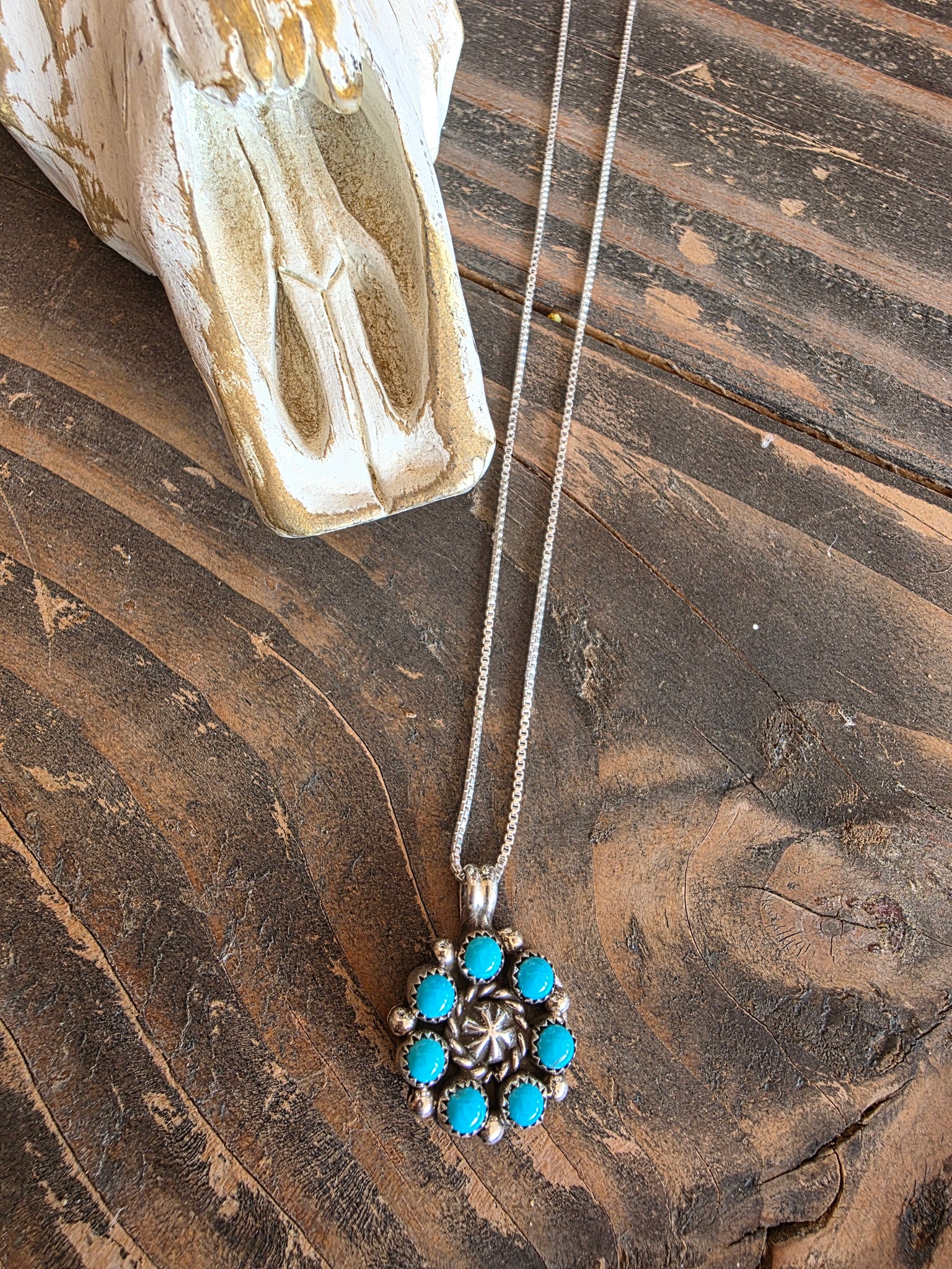 FAIRREN BEGAY KINGMAN CLUSTER PENDANT