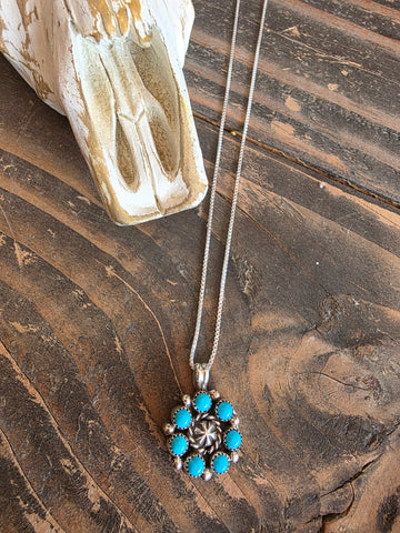 FAIRREN BEGAY KINGMAN CLUSTER PENDANT