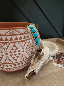 BETTY BEGAYE FIVE STONE TURQUOISE CUFF