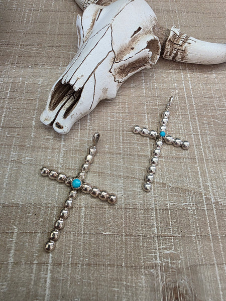 PAULINE NELSON STERLING SILVER CROSS PENDANT