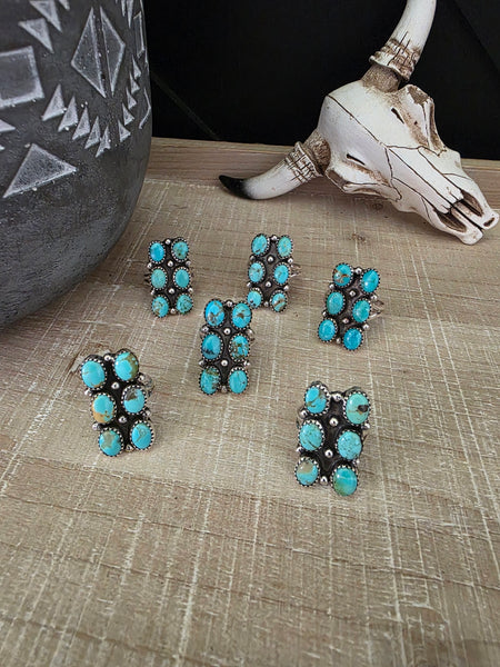 LETRICIA LARGO SIX TURQUOISE STONE RING