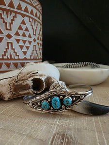 RITA DAWES TRINITY TURQUOISE CUFF