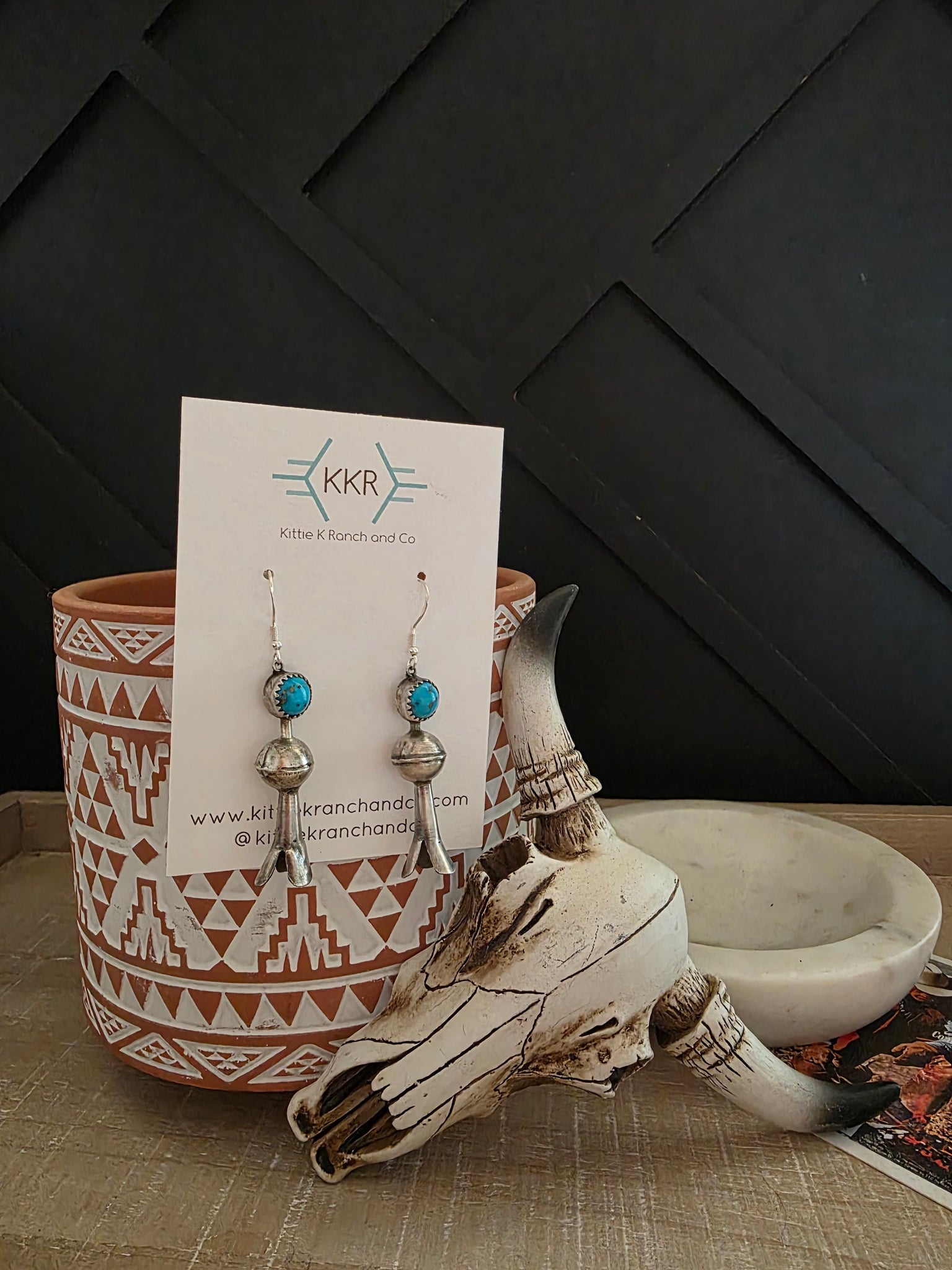 EMILY TSOSIE BLOSSOM DANGLE EARRINGS