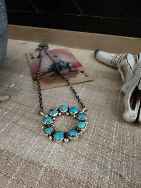 MAXINE RAMIREZ TURQUOISE INFINITY NECKLACE