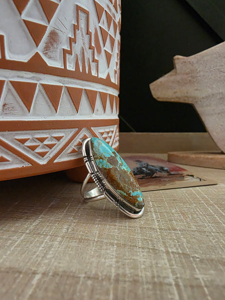 STEVE FRANCISCO OVAL TURQUOISE RING