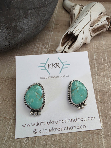 ELOUISE KEE ROYSTON TURQUOISE STUDS