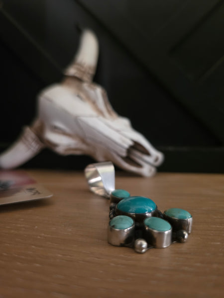 THE WILSON TURQUOISE CLUSTER PENDANT