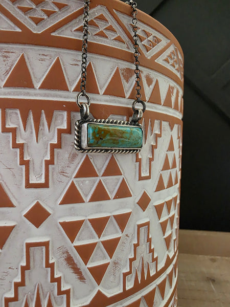 THE DIXON LITTLE TURQUOISE BAR NECKLACE