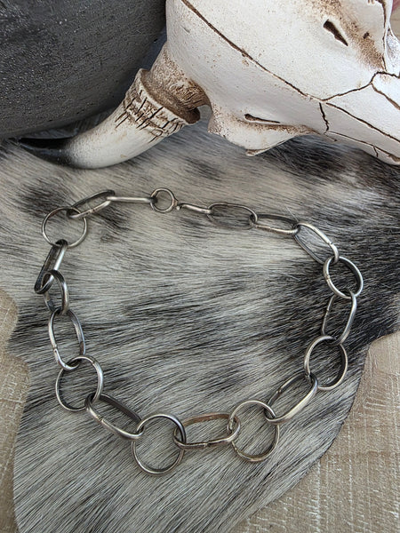 NAVAJO HANDMADE PAPERCLIP STYLE BRACELET