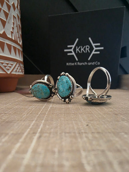 RAYMOND YAZZIE EVERYDAY TURQUOISE RING