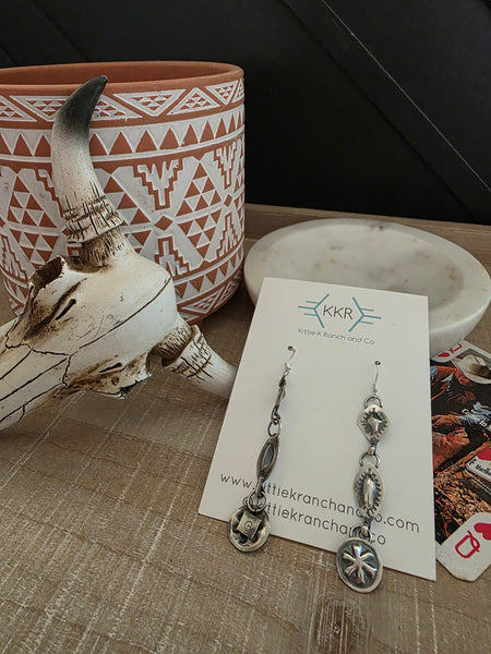 MARCUS GISHAL CONCHO DANGLE EARRINGS