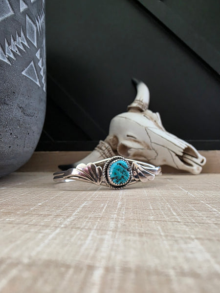 MARCUS GISHAL TWIST WIRE TURQUOISE CUFF