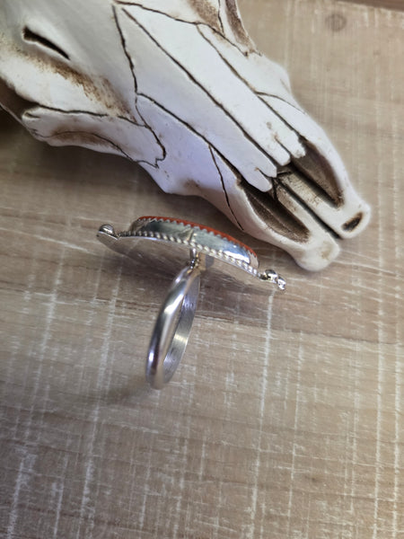 VICTOR NEZ APPLE CORAL RING