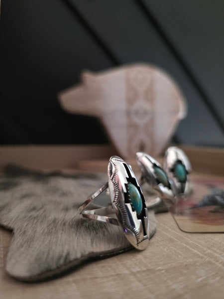 FELIX PERRY OVAL TURQUOISE RING