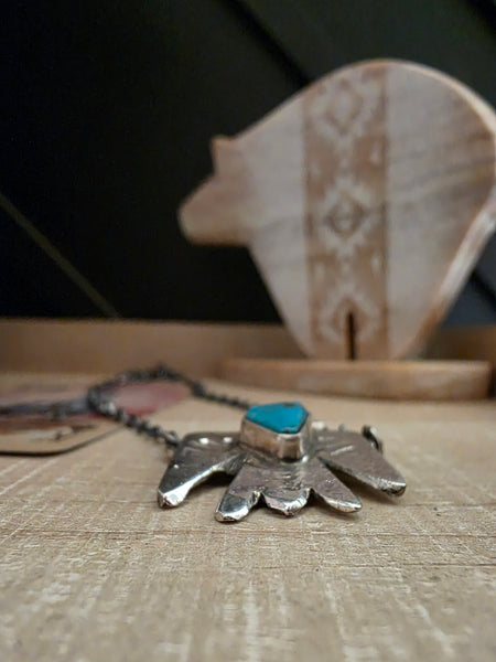 JUDE CANDELARIA LITTLE TURQUOISE THUNDERBIRD NECKLACE