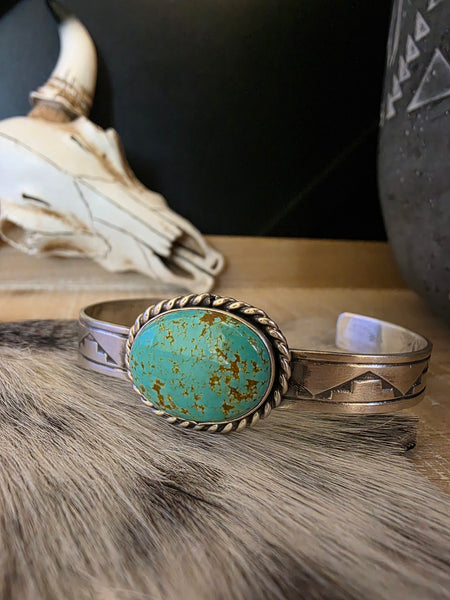 RICK ENRIQUEZ NAVAJO TURQUOISE CUFF