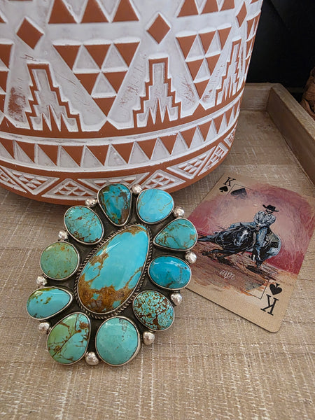 THE GERALDINE JAMES KINGMAN TURQUOISE RING