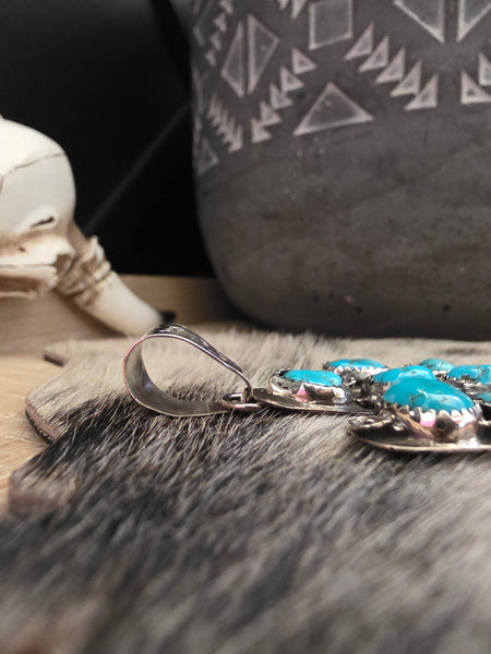 DAVID MORRIS TURQUOISE CACTUS PENDANT