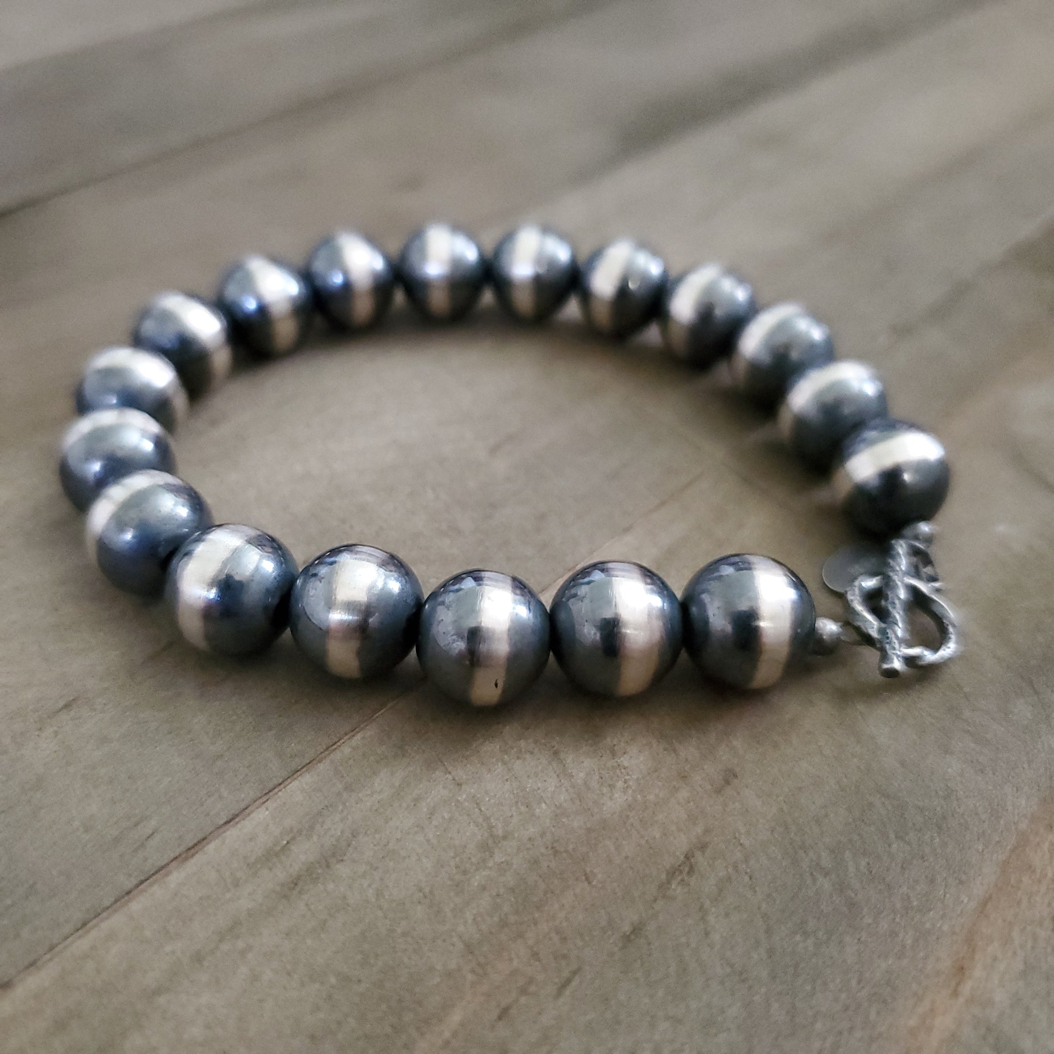 10 MM STERLING SILVER NAVAJO PEARL BRACELET – Kittie K Ranch and Co
