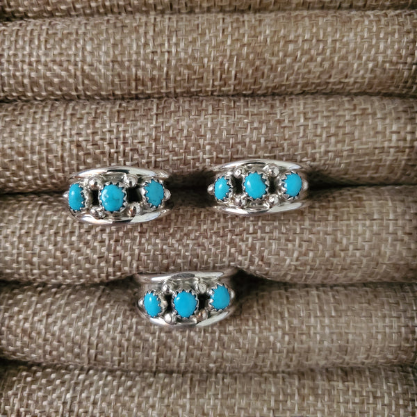 ELVIRA CADMAN STERLING SILVER AND TURQUOISE RING