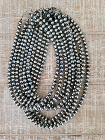 Handmade Navajo Pearl Ring & Leather Necklace ~ 4, 6, and 8mm beads! –  Navajo Pearls Ranch