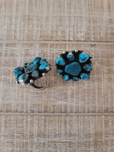 THE WILSON TURQUOISE CLUSTER RING