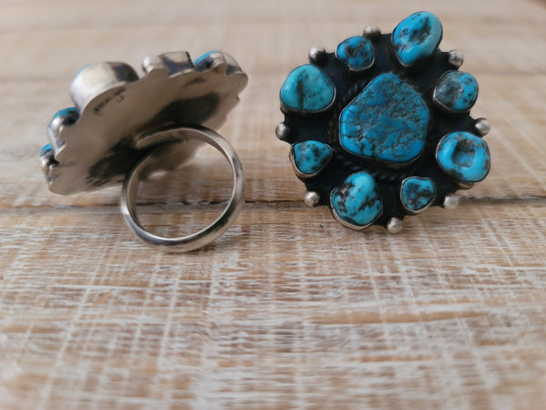 THE WILSON TURQUOISE CLUSTER RING