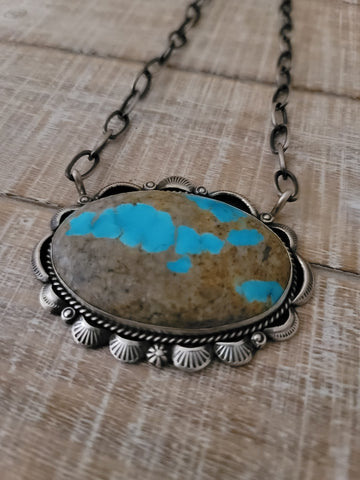 THE GILBERT TOM BOULDER TURQUOISE NECKLACE