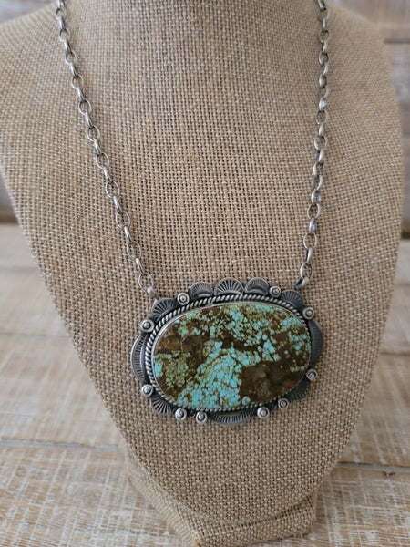 THE GILBERT TOM #8 TURQUOISE PENDANT NECKLACE