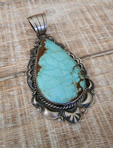 ROBERT SHAKEY #8 TURQUOISE PENDANT