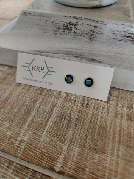 ZUNI TURQUOISE STUDS