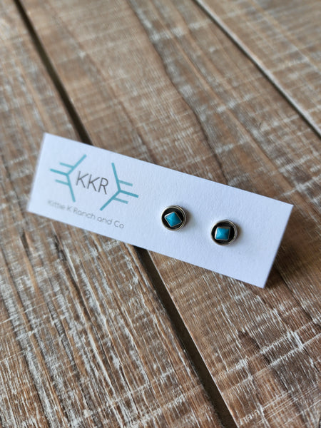 ZUNI TURQUOISE STUDS