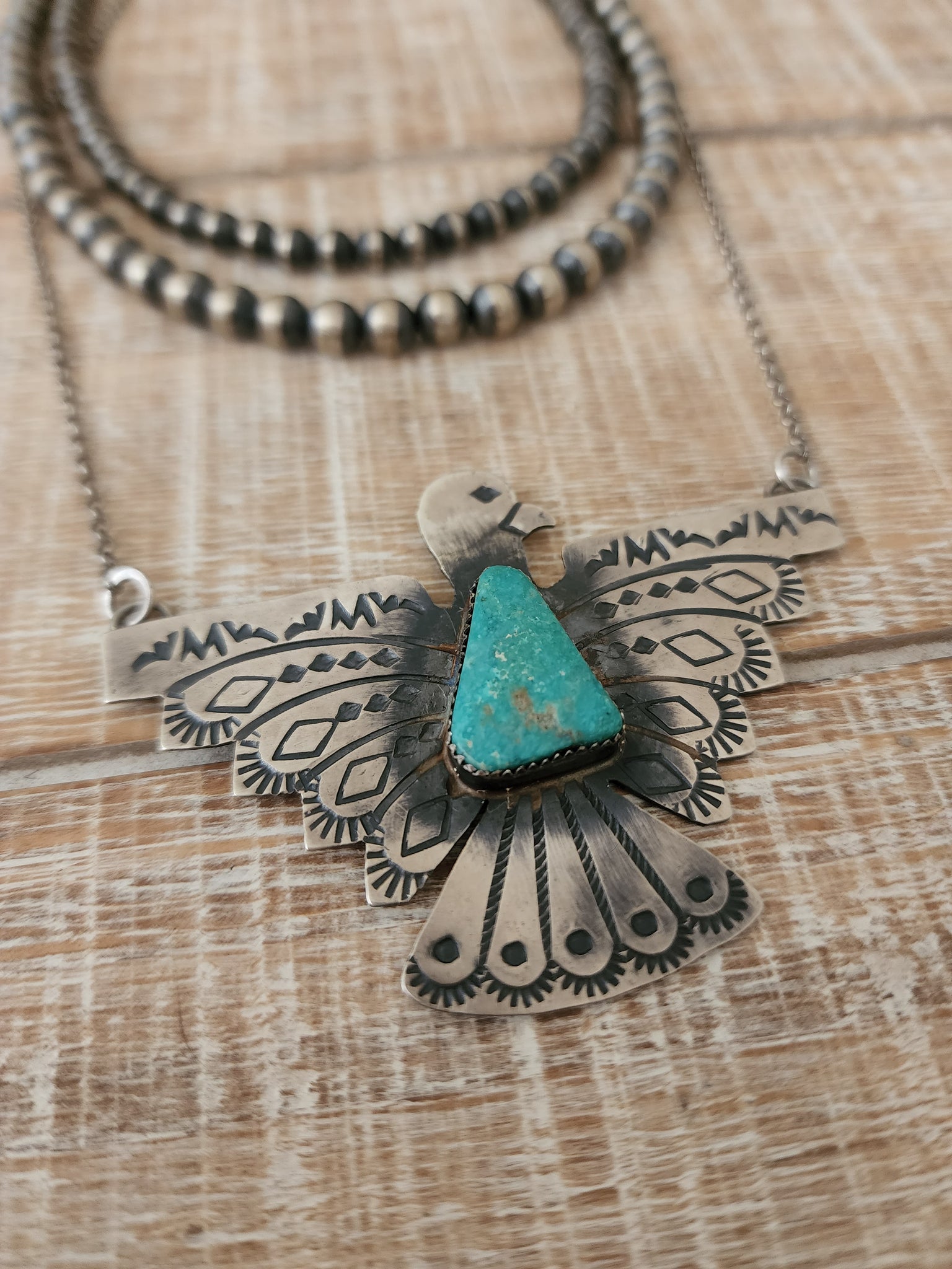 TIM YAZZIE THUNDERBIRD NECKLACE