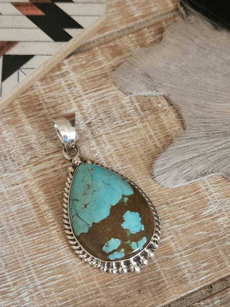 ELOUISE KEE KINGMAN TURQUOISE PENDANT