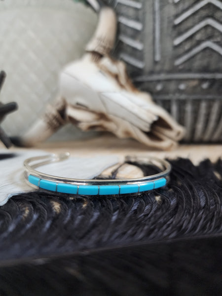 ANSON WALLACE ZUNI TURQUOISE CUFF