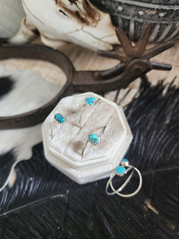 DOROTHY YAZZIE TWISTED NUGGET TURQUOISE RING
