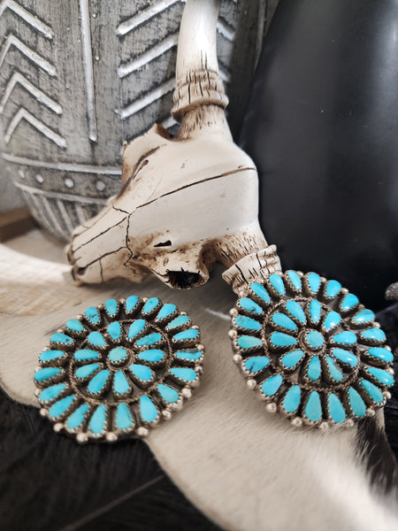 ALICIA WILSON TURQUOISE CLUSTER STUDS
