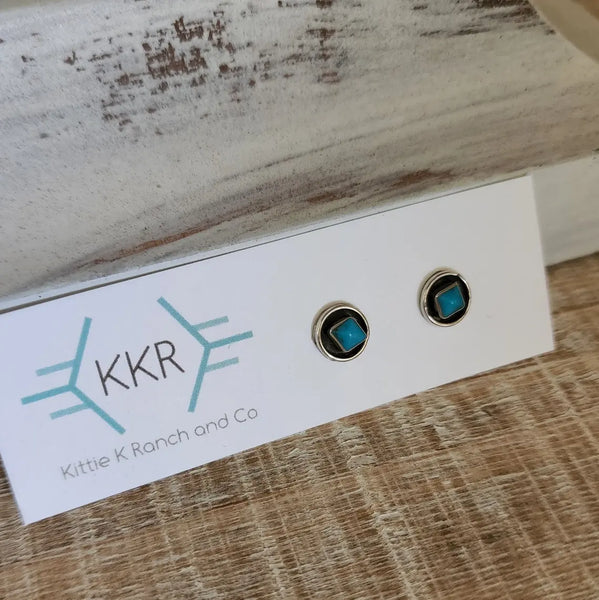 ZUNI TURQUOISE STUDS